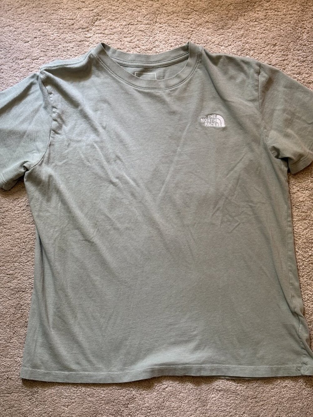 The North Face Womens Tshirt Light Green Medium